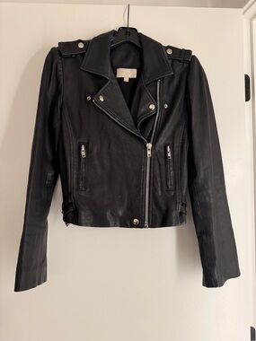 ALEXIS 100% leather biker jacket - XS